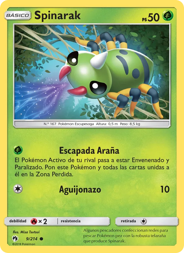 Spinarak Truenos Perdidos 9/214