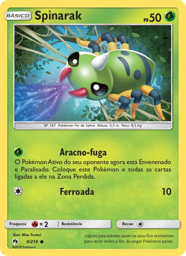 Spinarak Trovões Perdidos 9/214