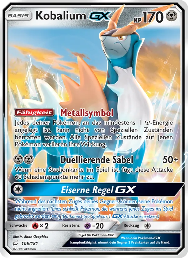 Kobalium GX Teams Sind Trumpf 106/181