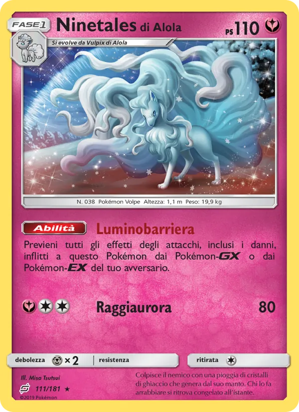 Ninetales di Alola Gioco di Squadra 111/181