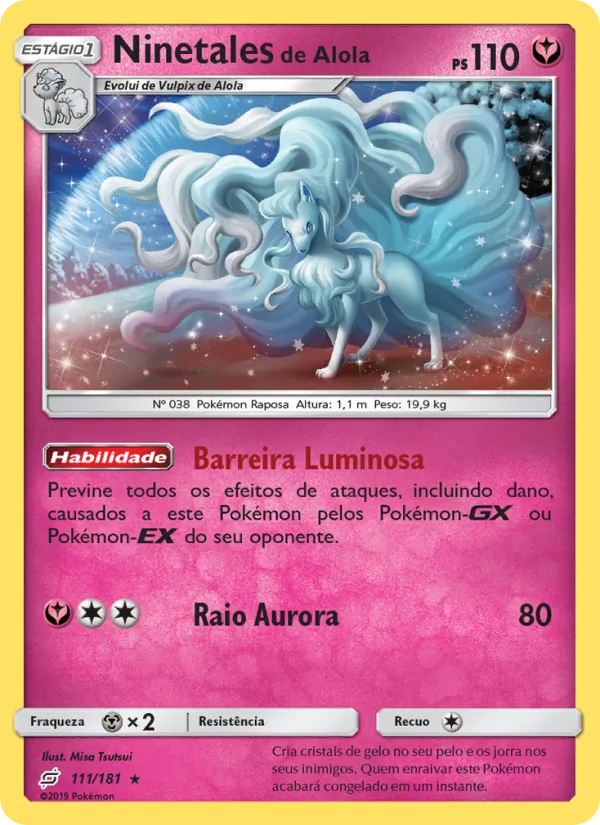 Ninetales de Alola União de Aliados 111/181