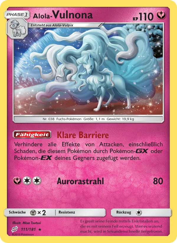 Alola Vulnona Teams Sind Trumpf 111/181