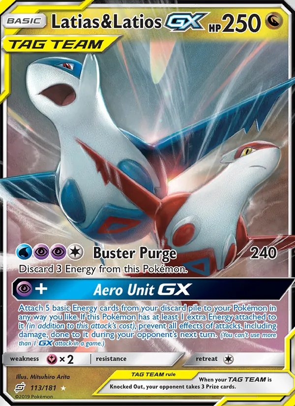 Latias & Latios GX Team Up 113/181