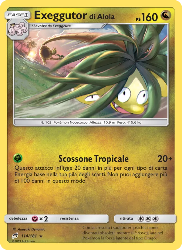Exeggutor di Alola Gioco di Squadra 114/181