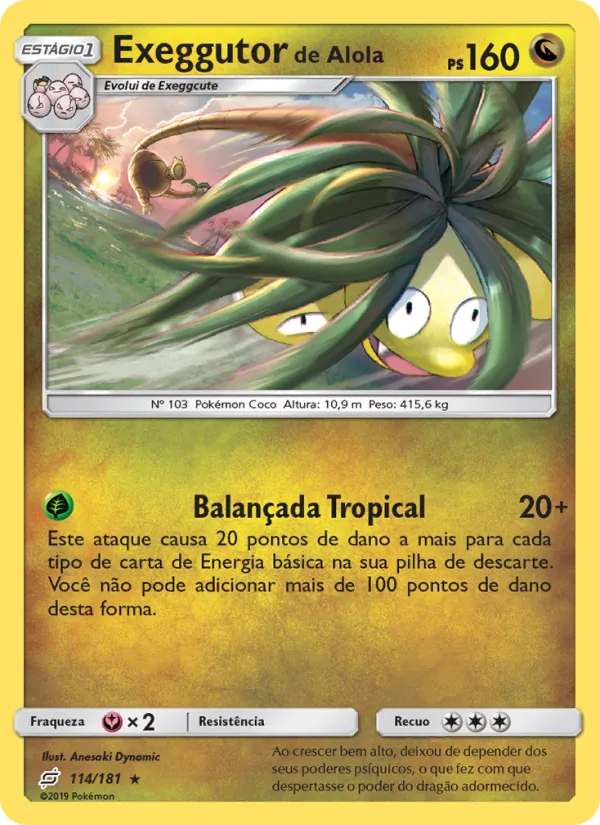 Exeggutor de Alola União de Aliados 114/181