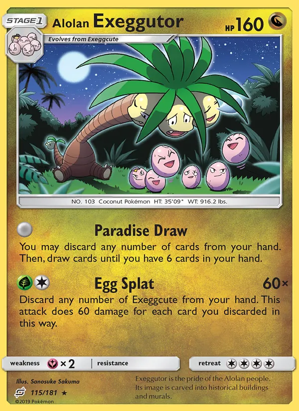 Alolan Exeggutor Team Up 115/181