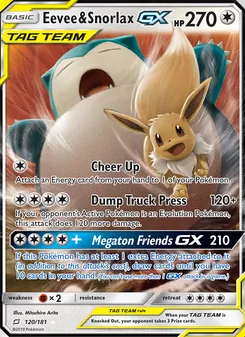 Eevee & Snorlax GX