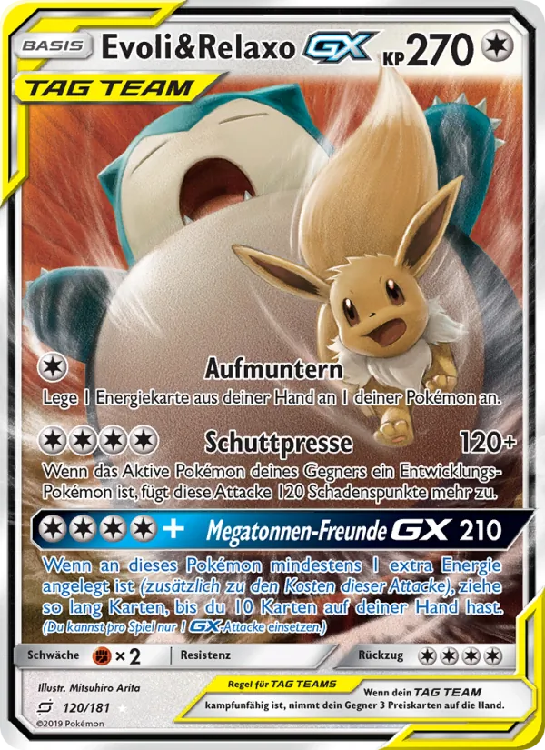 Evoli & Relaxo GX Teams Sind Trumpf 120/181