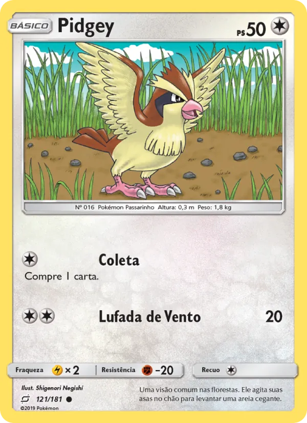 Pidgey União de Aliados 121/181