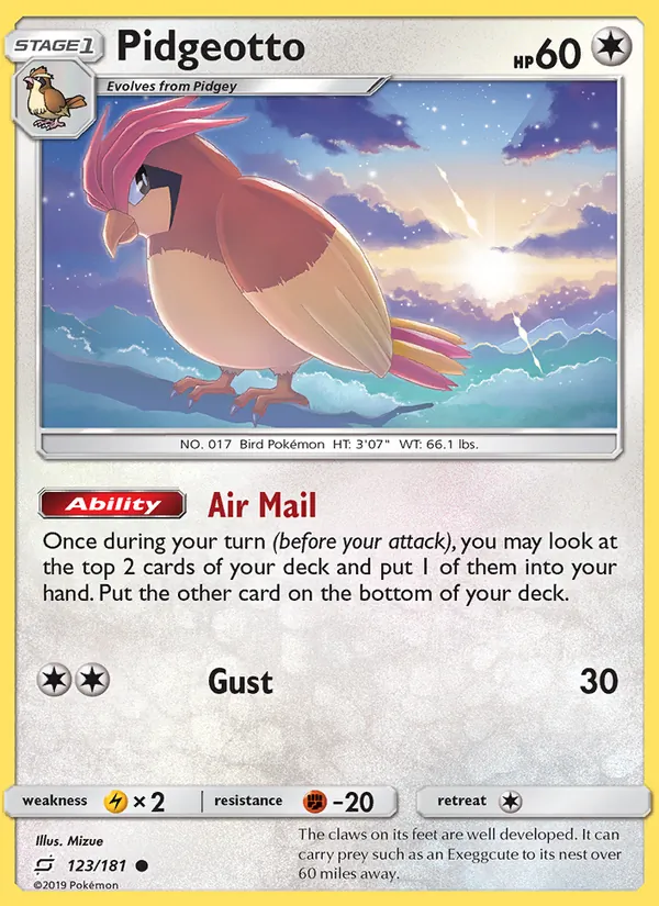 Pidgeotto Team Up 123/181