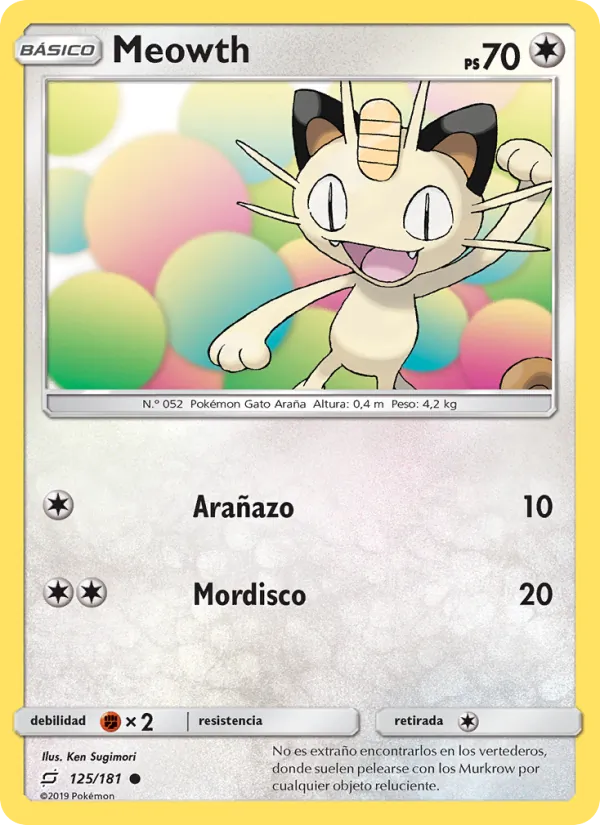 Meowth Union de Aliados 125/181