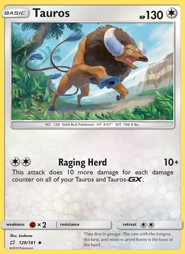 Tauros Team Up 129/181