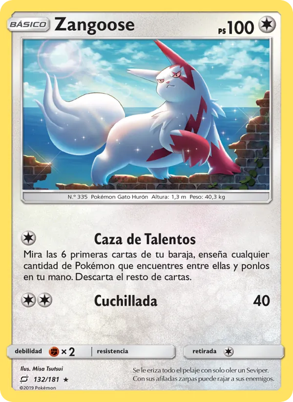 Zangoose Union de Aliados 132/181
