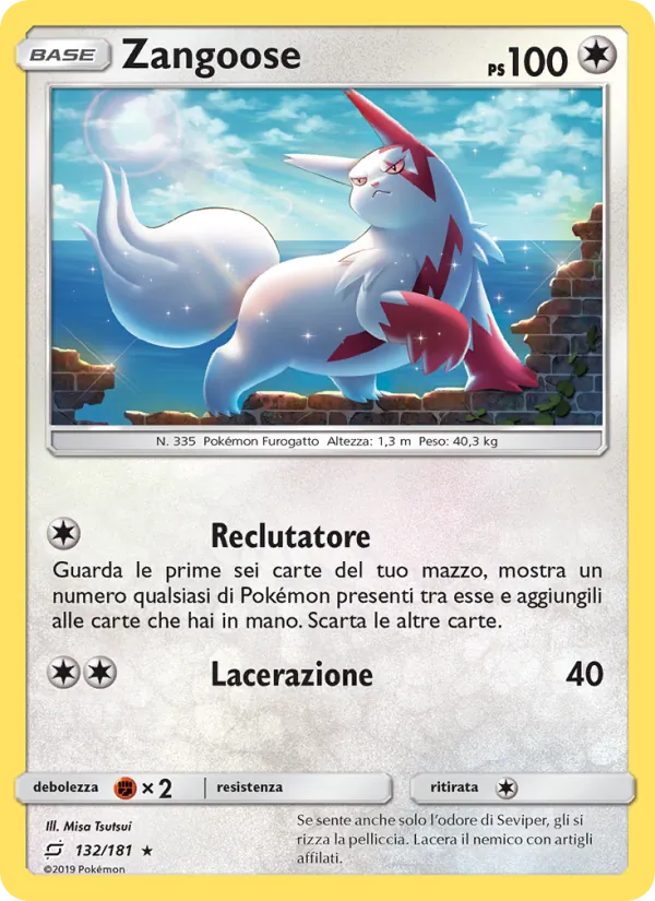 Zangoose Gioco di Squadra 132/181