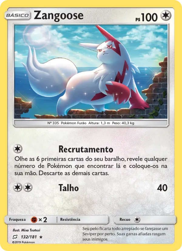 Zangoose União de Aliados 132/181