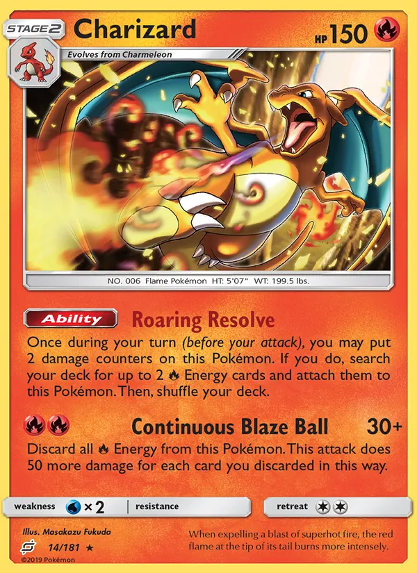Charizard Team Up 14/181