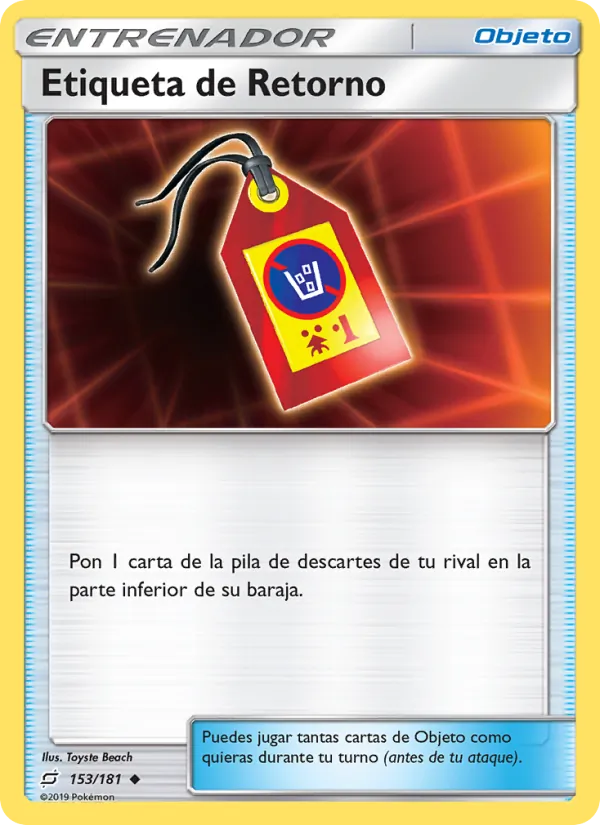 Etiqueta de Retorno Union de Aliados 153/181