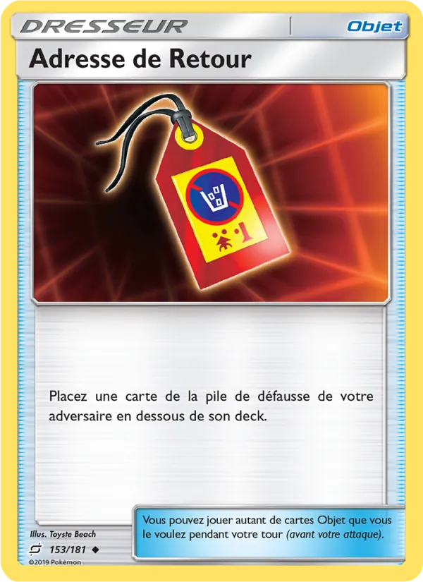 Adresse de Retour Duo de Choc 153/181