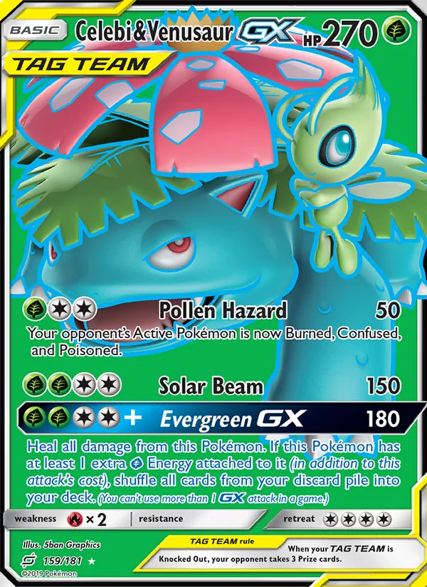 Celebi & Venusaur GX Team Up 159/181