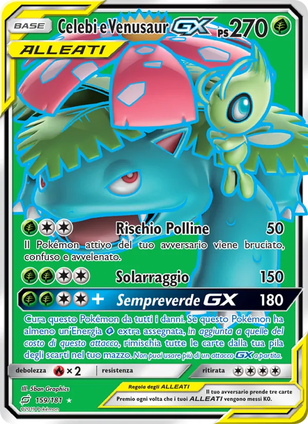 Celebi e Venusaur GX Gioco di Squadra 159/181