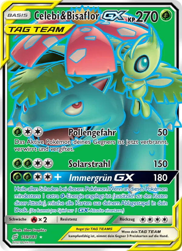 Celebi & Bisaflor GX Teams Sind Trumpf 159/181