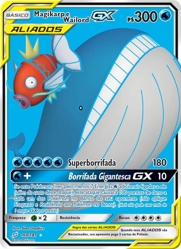 Magikarp e Wailord GX União de Aliados 160/181