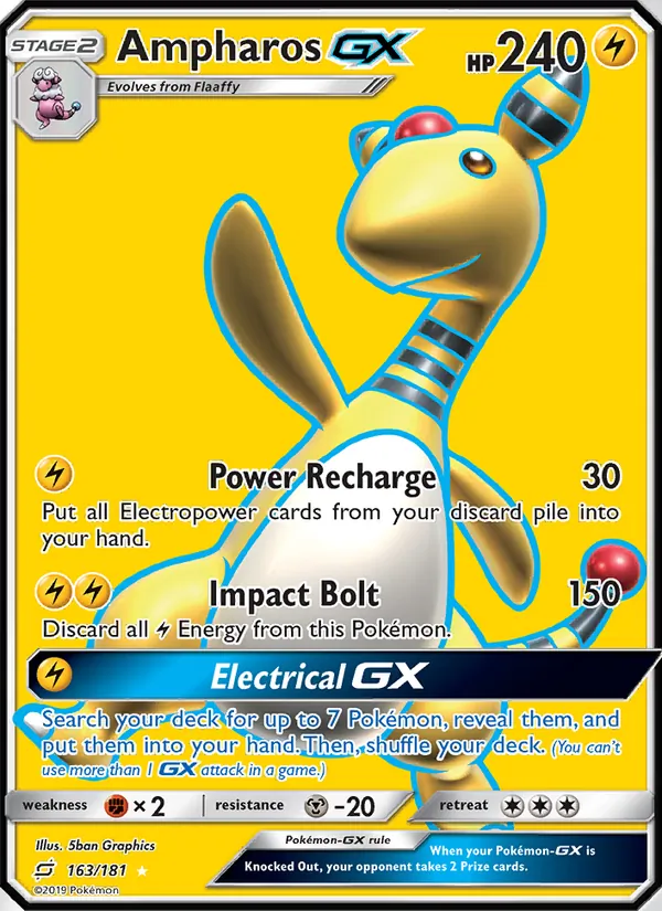 Ampharos GX Team Up 163/181