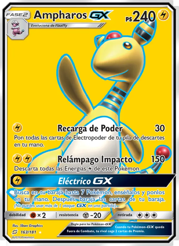 Ampharos GX Union de Aliados 163/181