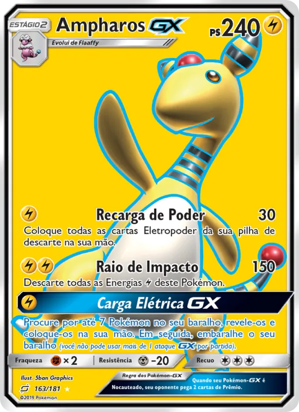 Ampharos GX União de Aliados 163/181