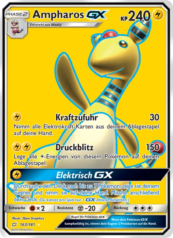Ampharos GX Teams Sind Trumpf 163/181