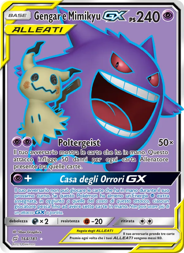 Gengar e Mimikyu GX Gioco di Squadra 164/181
