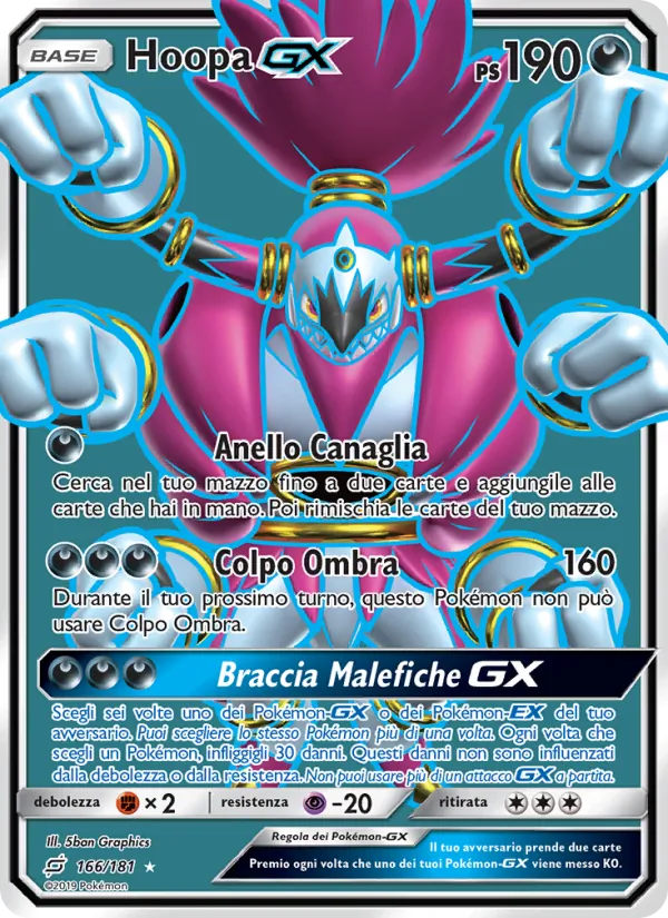 Hoopa GX Gioco di Squadra 166/181