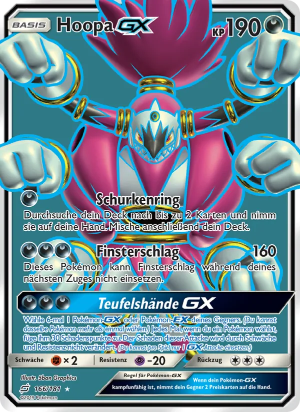 Hoopa GX Teams Sind Trumpf 166/181