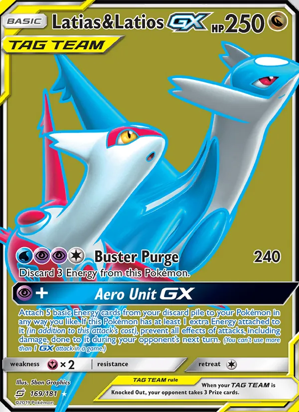 Latias & Latios GX Team Up 169/181