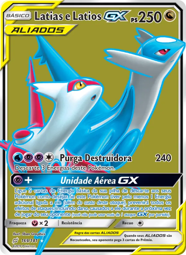 Latias e Latios GX União de Aliados 169/181
