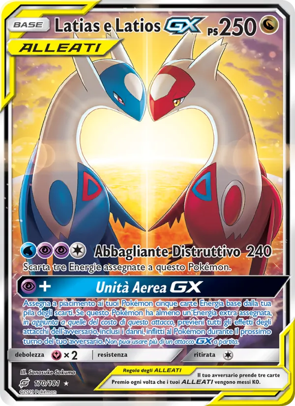 Latias e Latios GX Gioco di Squadra 170/181