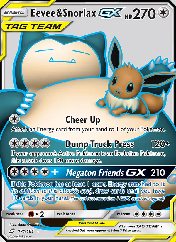 Eevee & Snorlax GX Team Up 171/181