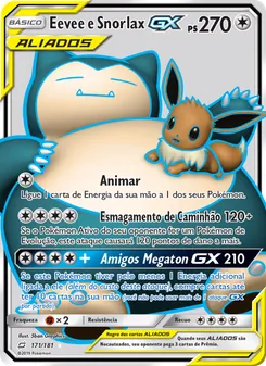 Eevee e Snorlax GX