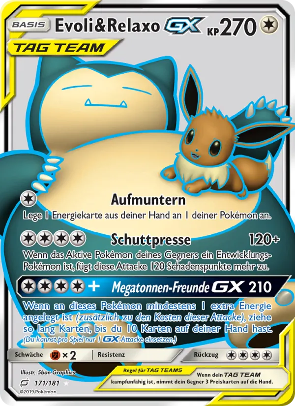 Evoli & Relaxo GX Teams Sind Trumpf 171/181