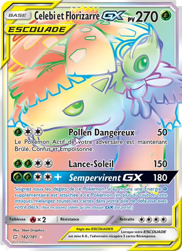 Celebi et Florizarre GX Duo de Choc 182/181