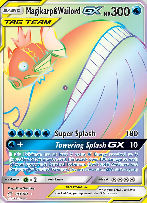 Magikarp & Wailord GX Team Up 183/181