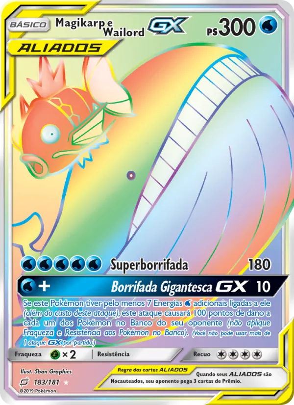 Magikarp e Wailord GX União de Aliados 183/181