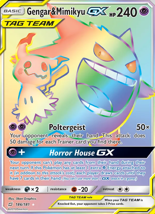 Gengar & Mimikyu GX Team Up 186/181