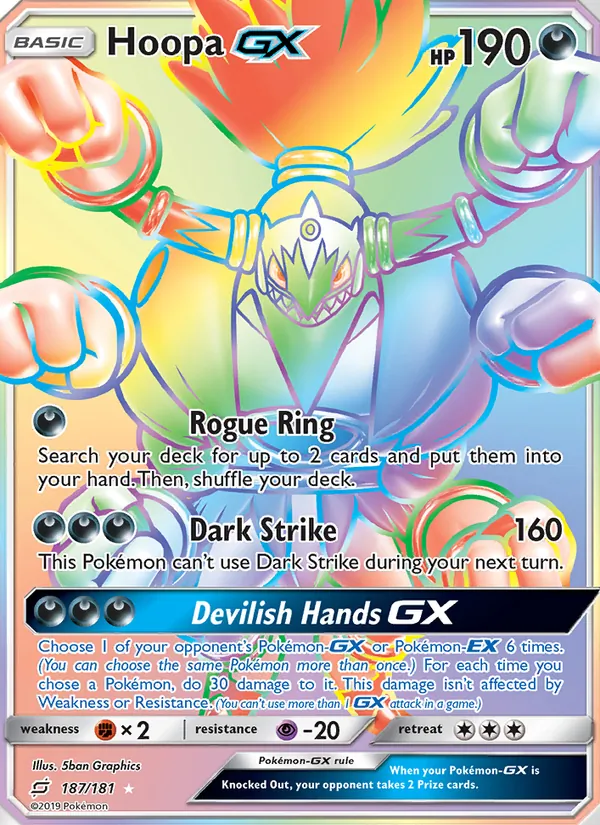 Hoopa GX Team Up 187/181