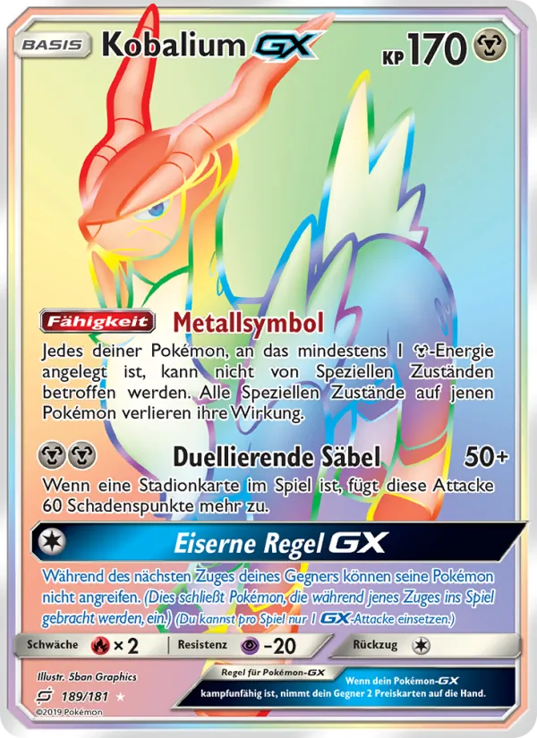 Kobalium GX Teams Sind Trumpf 189/181