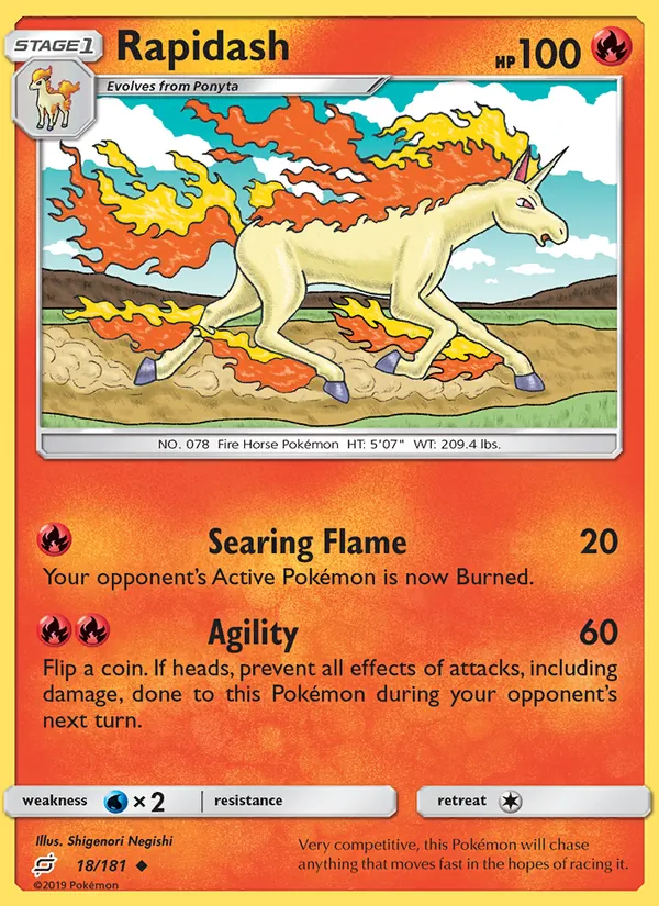 Rapidash Team Up 18/181