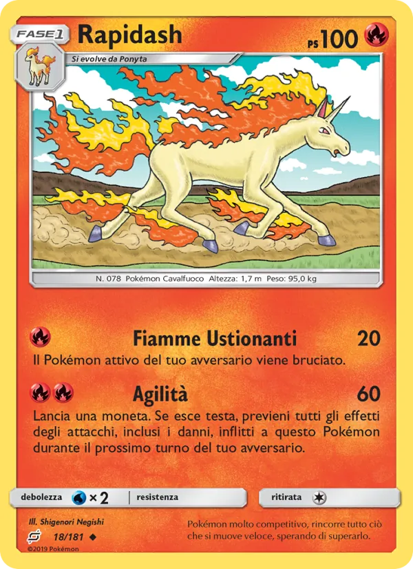 Rapidash Gioco di Squadra 18/181
