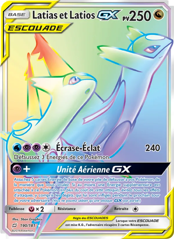 Latias et Latios GX Duo de Choc 190/181