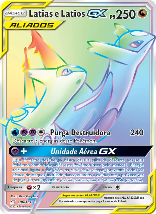 Latias e Latios GX União de Aliados 190/181