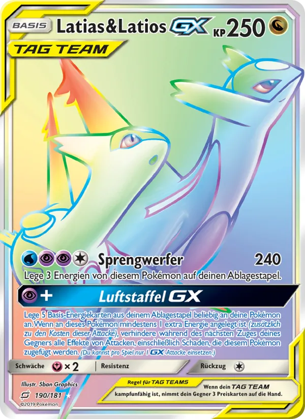Latias & Latios GX Teams Sind Trumpf 190/181